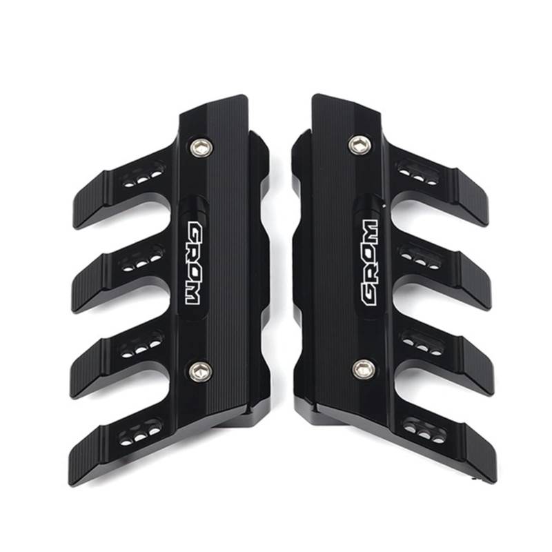 BBMOT Motorradschutz Motorrad Kotflügel Gabelschutz Schutzblock Frontfender Anti-Fall Slider Für Honda Grom 125 GROM125(MSX125)(SCHWARZ) von BBMOT