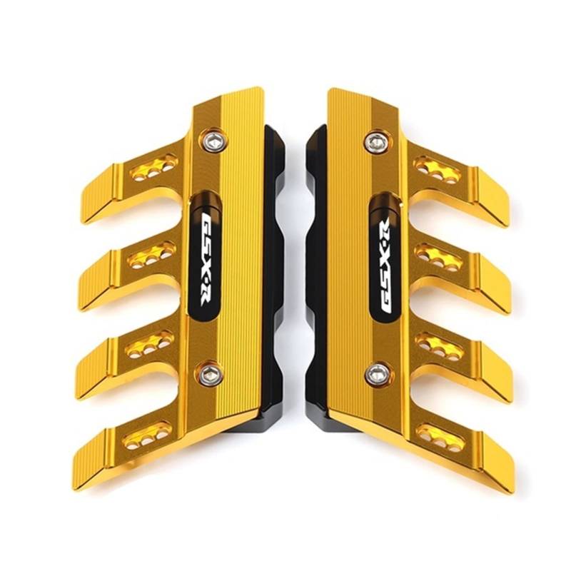 BBMOT Motorradschutz Motorrad Kotflügel Vordergabelschutz Schutz Kotflügel Vorne Kotflügel Anti-Fall Slider Für Suzuki GSX600 GSXR600 GSXR1000(Gold) von BBMOT