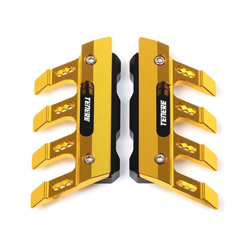 BBMOT Motorradschutz Motorrad Schutzblech Vordergabelschutz Schutzblock Frontfender Anti-Fall-Slider Für Yamaha XT1200Z/E Super Tenere(Gold) von BBMOT