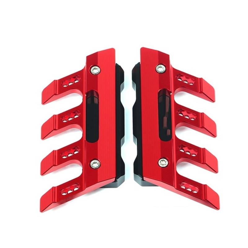 Motorradschutz Motorrad CNC Zubehör Kotflügel Seitenschutz Block Frontfender Anti-Fall Slider Für K Z900rs Z900RS Cafe(ROT) von BBMOT