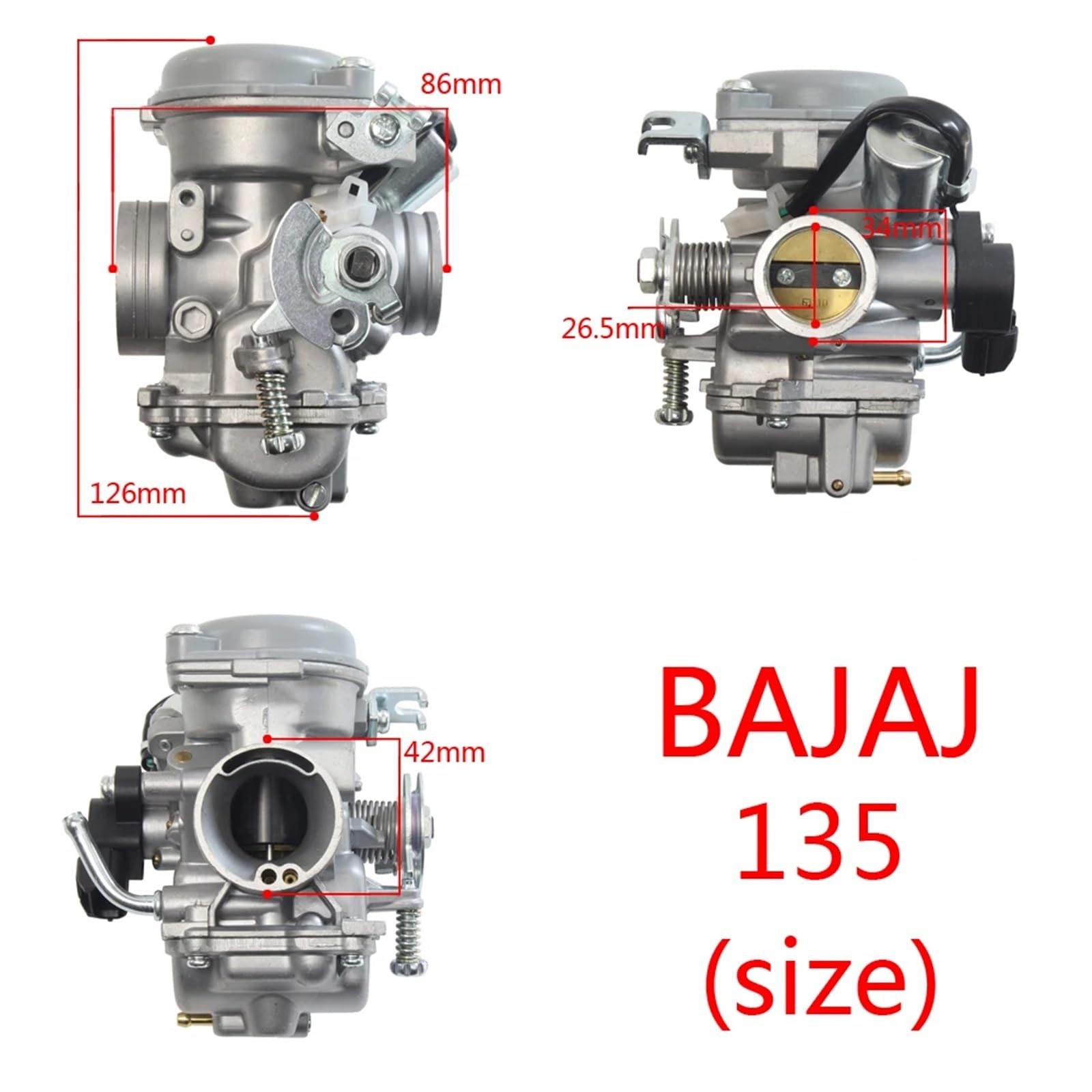 Pulsar135 Motorradvergaser Carb Kompatibel mit Pulsar 135 Rouser135 Bajaj135 TVS 135cc Carburador Carburatore Pulasr Rouser Bajaj 135 Pulsar135 Motorradvergaser Carb Kompatibel mit Pulsar 135 Rouser135 Bajaj135 TVS 135cc Carburador Carburatore Pulasr Rouser Bajaj 135 von BBSKBDFUT