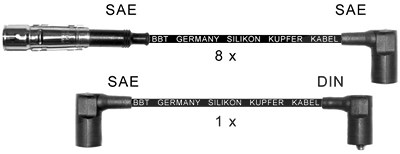Bbt Zündleitungssatz [Hersteller-Nr. ZK0410] für Mercedes-Benz von BBT