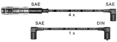 Bbt Zündleitungssatz [Hersteller-Nr. ZK0415] für Mercedes-Benz von BBT