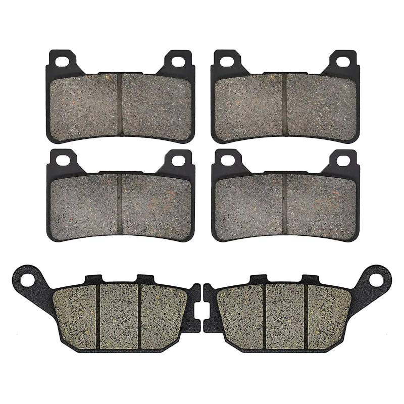 BBWUQIU Bremsbeläge Motorrad Für CBR600RR 2005 2006 Für CBR1000RR 2004 2005 Motorrad Teile Vorne Hinten Bremsbeläge Kit Bremsscheibe Motorrad Bremse Upgrade Teile(Front and Rear) von BBWUQIU