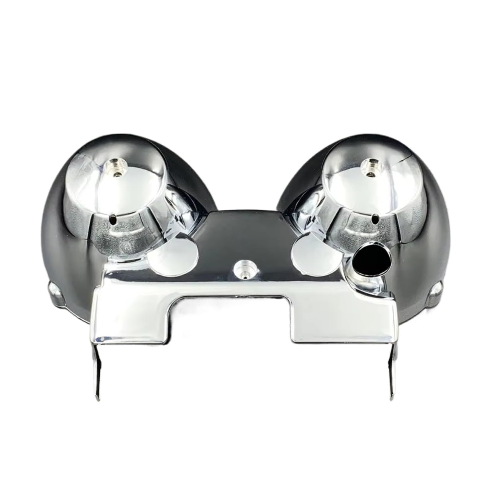 BBWUQIU Meter Rahmen Abdeckung Für ER5 Für ER500 1 Satz Chrom Motorrad Tachometer Drehzahlmesser Abdeckung Moto Für Geschwindigkeitsmesser Shell Gehäuse Modifikationszubehör(Bottom Cover) von BBWUQIU