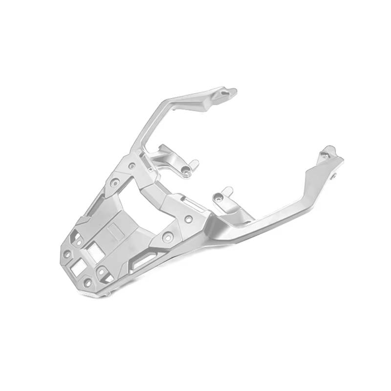BBWUQIU Motorrad Gepäckträger hinten Für XADV-750 2021 2022 2023 2024 Motorrad Hinten Gepäck Rack Halterung Zubehör Rahmen Abdeckung Panel Halter Für Regal Unterstützung(Silver) von BBWUQIU