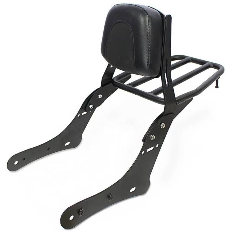 BBWUQIU Motorrad Gepäckträger hinten Kompatibel Mit Für VN650 Für S650 2015–2023 Motorrad-Gepäckträger Hinterer Beifahrer-Sissy-Bar Abnehmbare Rückenlehne von BBWUQIU