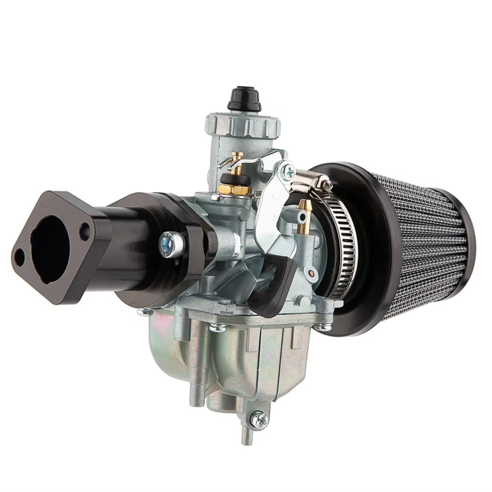 BBWUQIU Roller Vergaser Kompatibel Mit Predator Für Coleman Für CT200U Für BT200X 212cc 196cc Bike Go Kart Klon Motor Luftfilter Vergaser Universal(Black KIT) von BBWUQIU