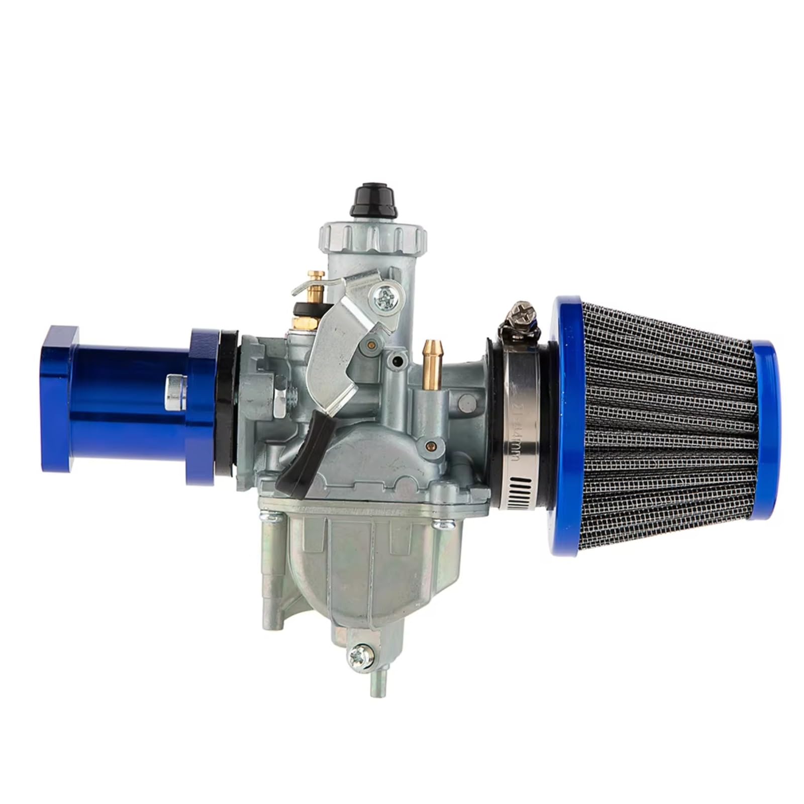 BBWUQIU Roller Vergaser Kompatibel Mit Predator Für Coleman Für CT200U Für BT200X 212cc 196cc Bike Go Kart Klon Motor Luftfilter Vergaser Universal(Blue KIT) von BBWUQIU