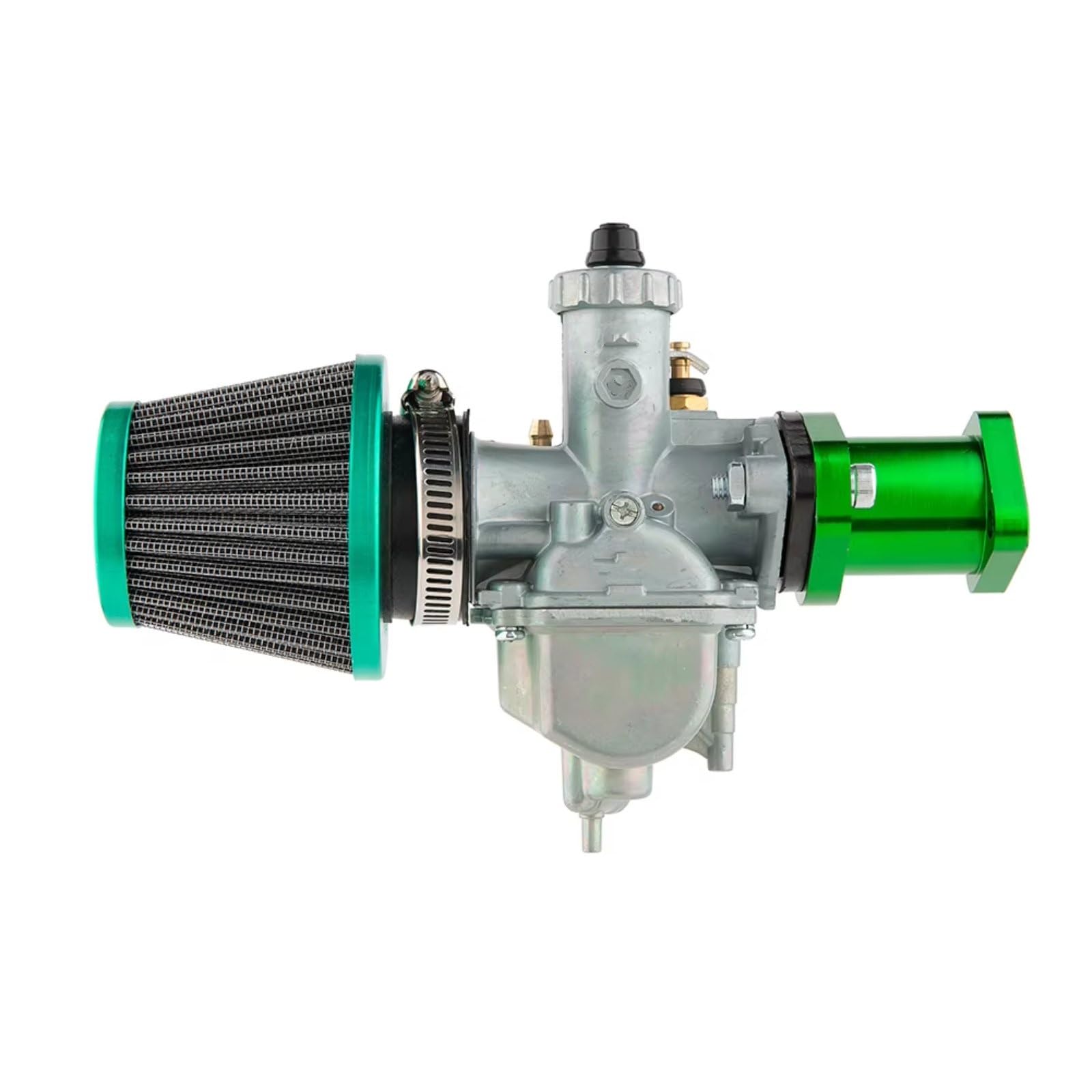 BBWUQIU Roller Vergaser Kompatibel Mit Predator Für Coleman Für CT200U Für BT200X 212cc 196cc Bike Go Kart Klon Motor Luftfilter Vergaser Universal(Green KIT) von BBWUQIU