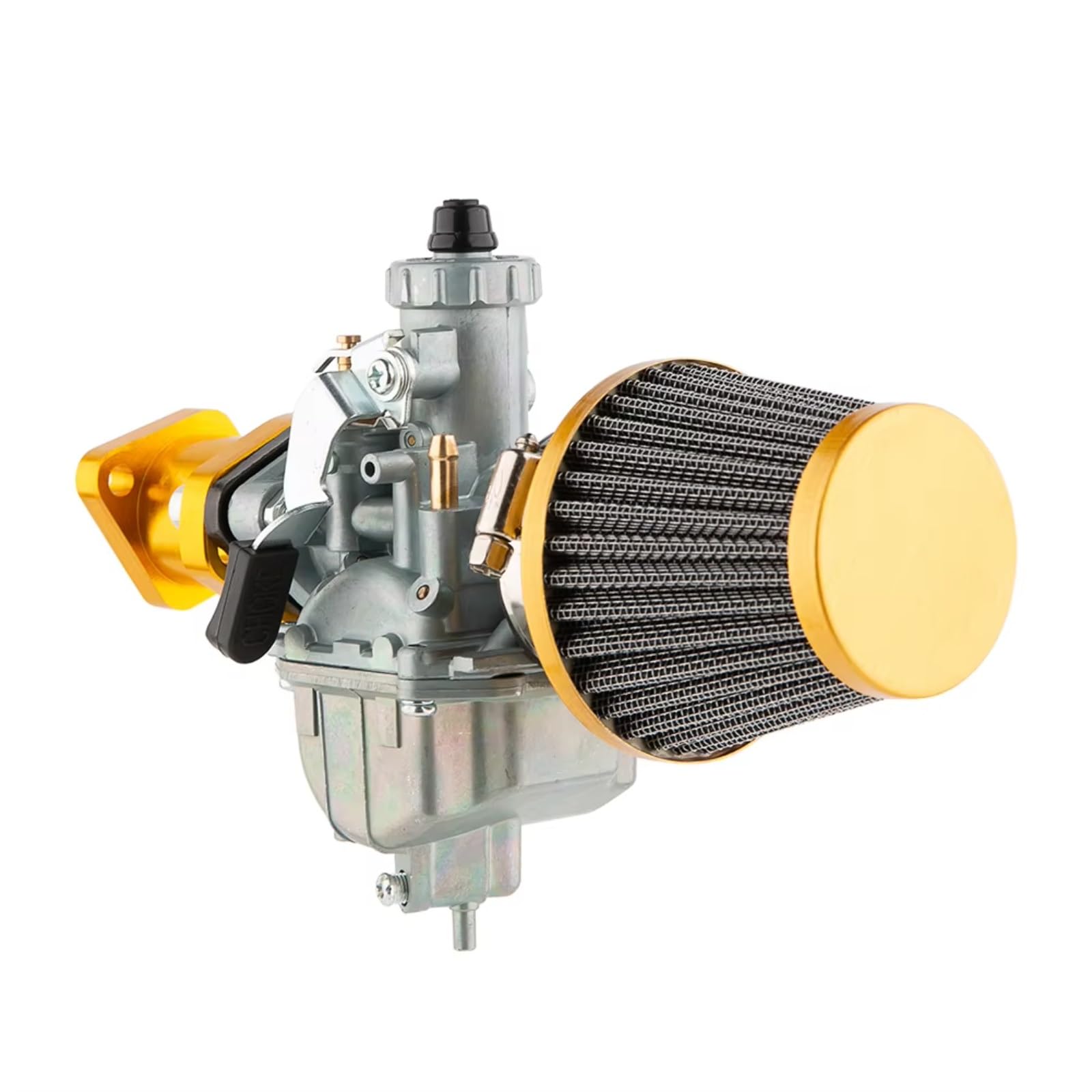 BBWUQIU Roller Vergaser Kompatibel Mit Predator Für Coleman Für CT200U Für BT200X 212cc 196cc Bike Go Kart Klon Motor Luftfilter Vergaser Universal(Yellow KIT) von BBWUQIU