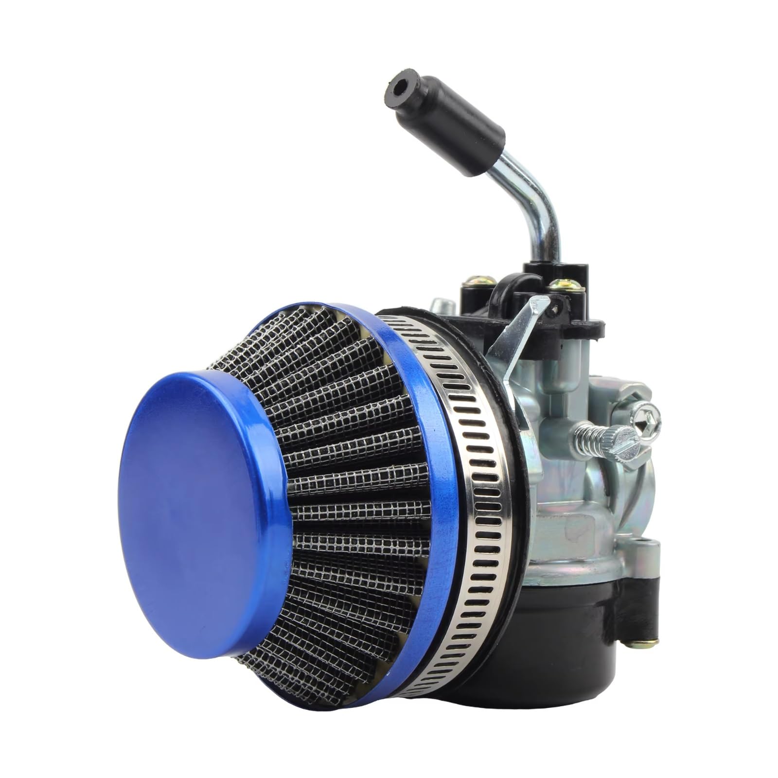 BBWUQIU Roller Vergaser Motorrad Vergaser Carb 19mm 49cc Luftfilter Verteiler Montage Für 2-takt 47cc 49CC ATV Pocket Bikec Ersatzteile(Blue) von BBWUQIU