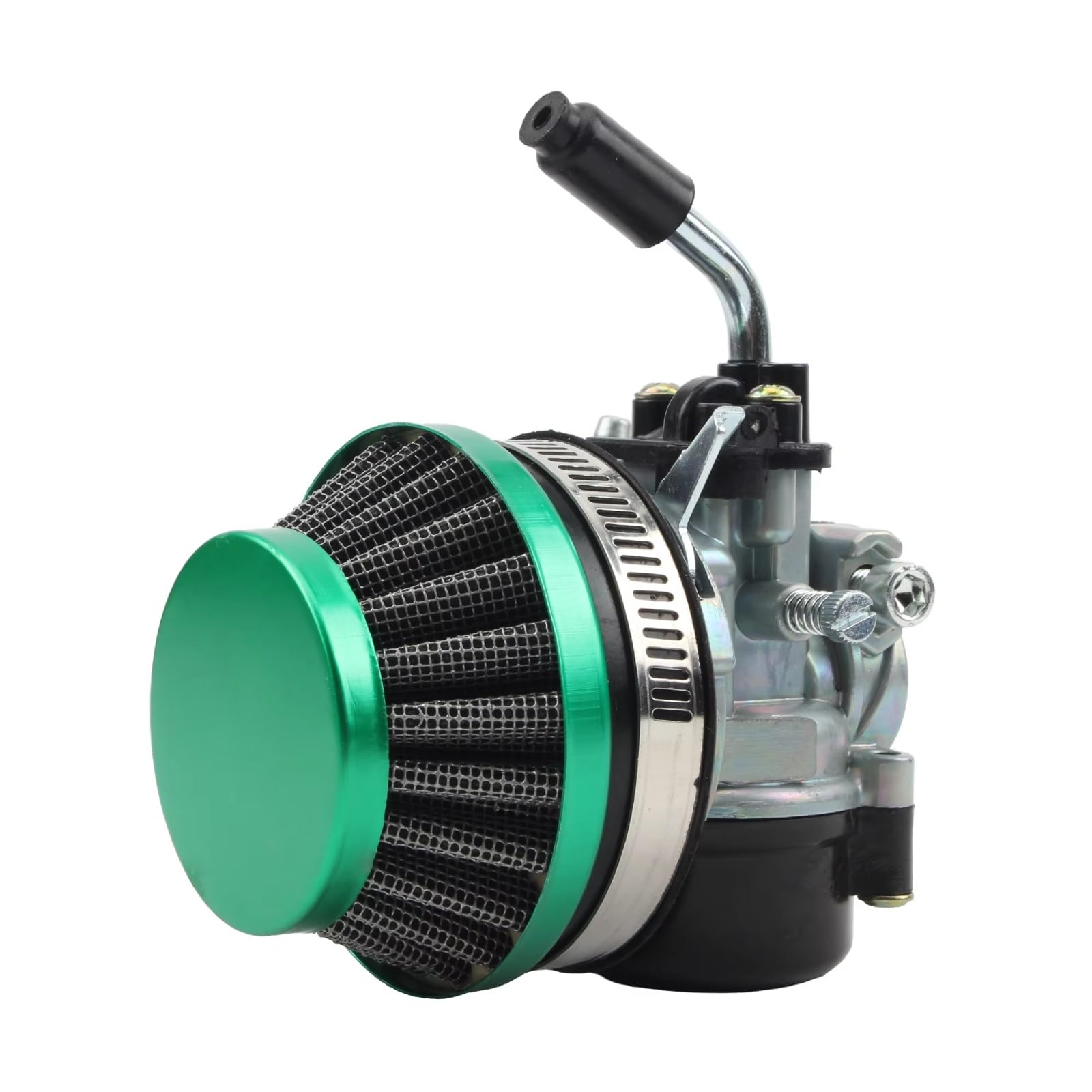 BBWUQIU Roller Vergaser Motorrad Vergaser Carb 19mm 49cc Luftfilter Verteiler Montage Für 2-takt 47cc 49CC ATV Pocket Bikec Ersatzteile(Green) von BBWUQIU
