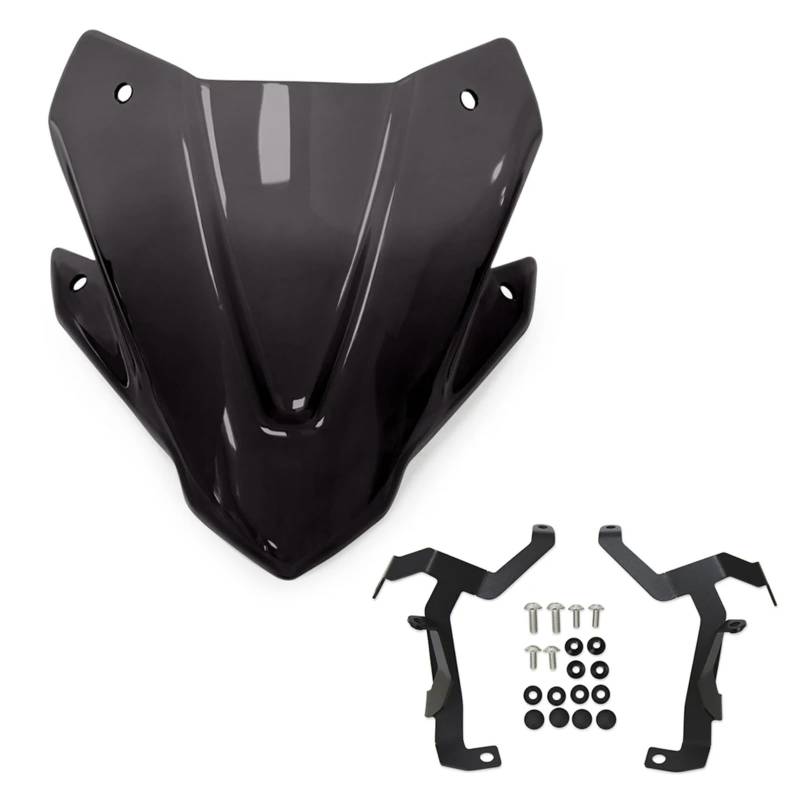 BBWUQIU Windabweiser Motorrad Für CB750 Für Hornet 2023 2024 Motorrad Zubehör Windschutzscheibe Verlängerung Spoiler Deflektor Windschutzscheibe Motorrad Windabweiser(Smoky Black) von BBWUQIU