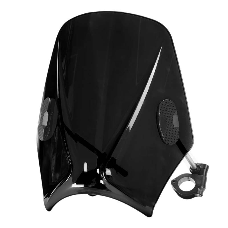 BBWUQIU Windabweiser Motorrad Für G310R Für F800R Motorrad Windschutzscheibe Universal Windschutzscheibe Windschutzscheibe Deflektor Motorrad Windschutzscheibe Spoiler(Transparent Black) von BBWUQIU