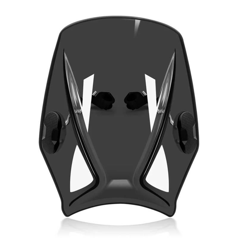 BBWUQIU Windabweiser Motorrad Für G650 X-Country 2007-2010 Windschutzscheibenabdeckung Schutz Motorrad-Windschutzscheibe Universal-Windschutzscheibe Universalhalterung Motorrad-Fliegengitter(Black) von BBWUQIU