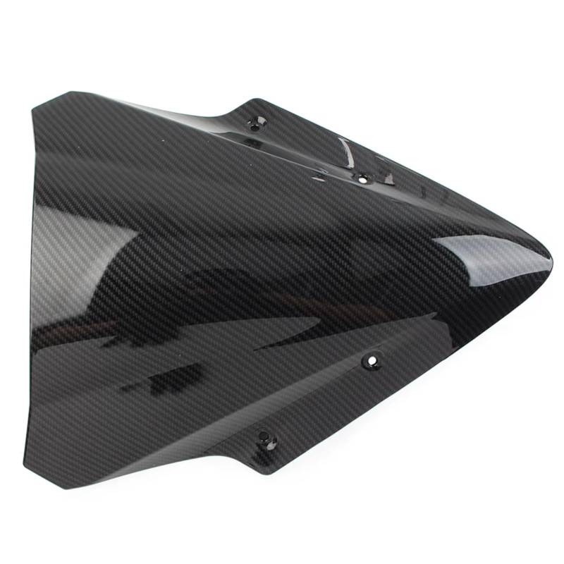 BBWUQIU Windabweiser Motorrad Für Ninja 650 Für EX650 Für ER6F 2017 2018 2019 Schwarz Carbon Fiber ABS Motorrad Windschutzscheibe Wind Bildschirm Motorrad Windschutzscheibe Spoiler von BBWUQIU