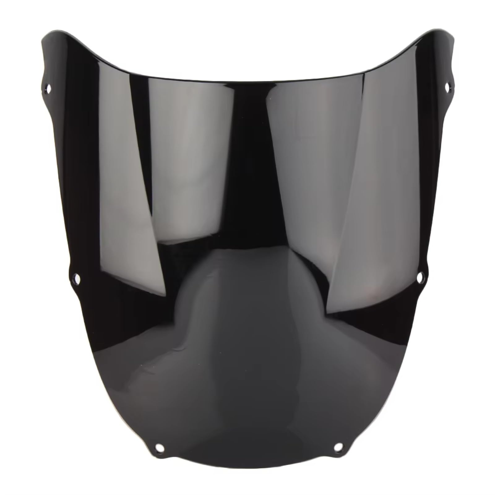 BBWUQIU Windabweiser Motorrad Für Ninja Für ZX-6R 1998 1999 Motorrad Zubehör Ersatz Motorrad Windschutzscheibe Windschutzscheibe Double Bubble Motorrad Windschutzscheibe Spoiler(Black) von BBWUQIU