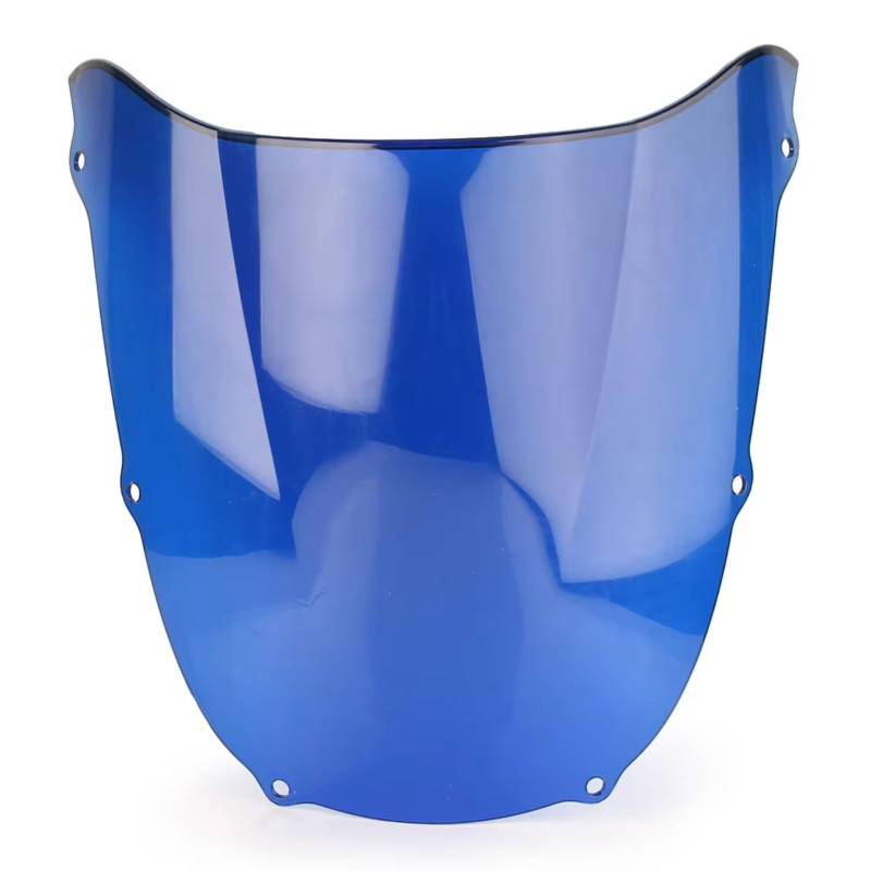 BBWUQIU Windabweiser Motorrad Für Ninja Für ZX-6R 1998 1999 Motorrad Zubehör Ersatz Motorrad Windschutzscheibe Windschutzscheibe Double Bubble Motorrad Windschutzscheibe Spoiler(Blue) von BBWUQIU