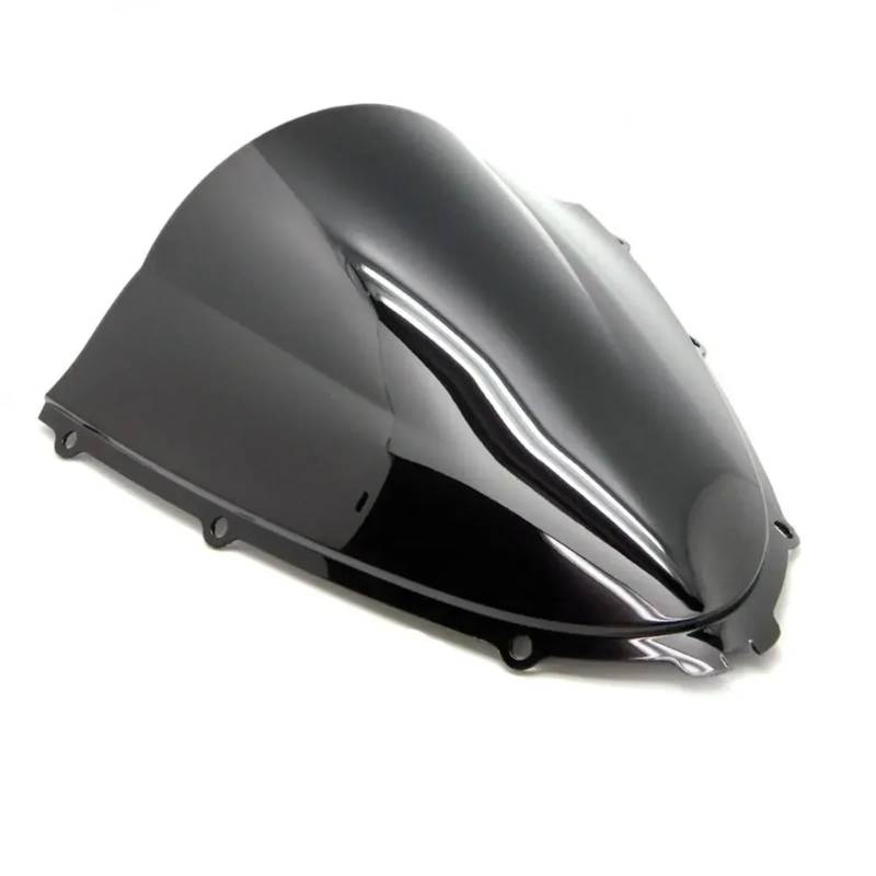BBWUQIU Windabweiser Motorrad Für Ninja Für ZX14R 2006-2016 Motorrad Schwarz Double Bubble Windschutzscheibe Windschutz Bildschirm ABS Motorrad Windschutzscheibe Spoiler von BBWUQIU