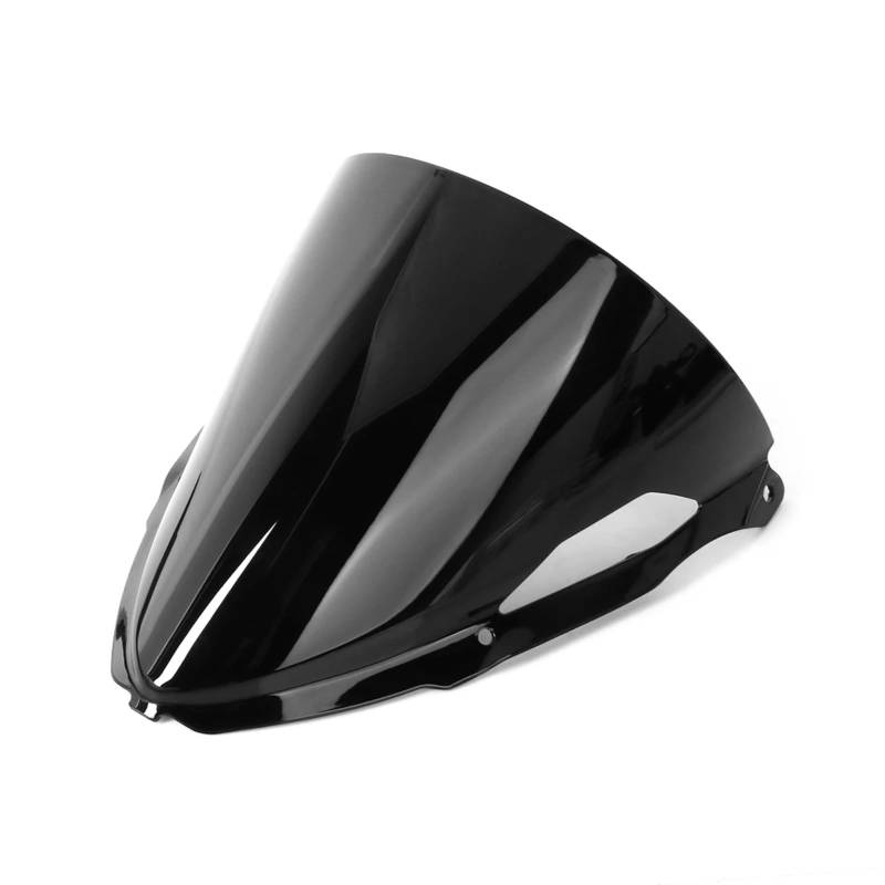 BBWUQIU Windabweiser Motorrad Für Ninja Für ZX6R 2024 Motorrad Windschutzscheibe Anti-Scratch-Screen Roller Windschutzscheibe Spoiler Motorrad Windschutzscheibe Deflektor(Black) von BBWUQIU