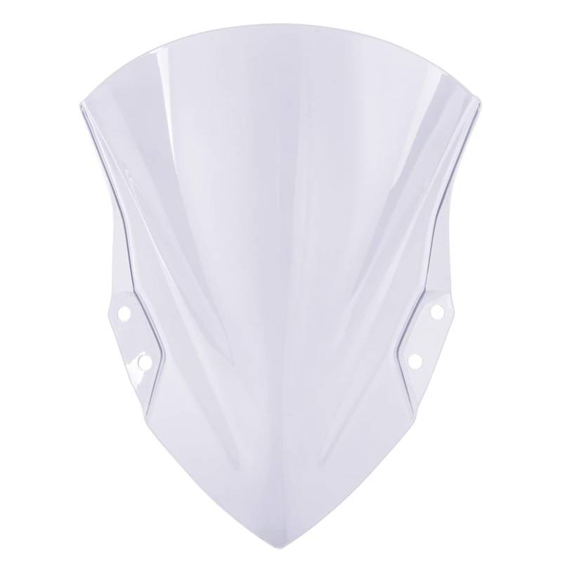 BBWUQIU Windabweiser Motorrad Für Ninja400 Für Ex400 Für Ninja250 2018-2023 Motorrad Double Bubble Windschutzscheibe Windschutz Motorrad Windschutzscheibe Spoiler(Light Smoke) von BBWUQIU