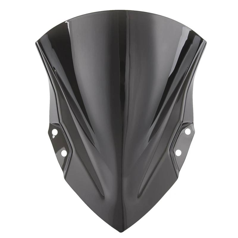 BBWUQIU Windabweiser Motorrad Für Ninja400 Für Ex400 Für Ninja250 2018-2023 Motorrad Double Bubble Windschutzscheibe Windschutz Motorrad Windschutzscheibe Spoiler(Smoke) von BBWUQIU
