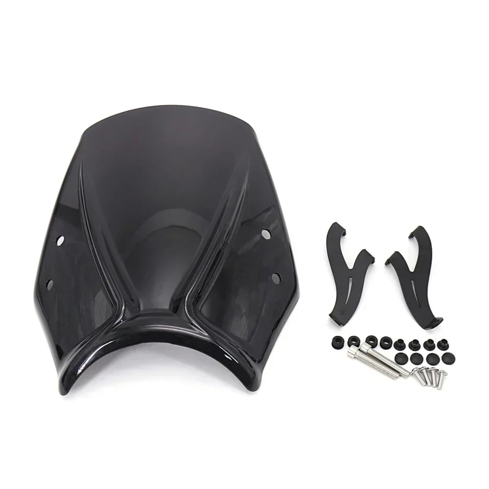 BBWUQIU Windabweiser Motorrad Für Trident660 2021 2022 Motorrad Windschutzscheibe Zubehör Windschutzscheibe Schallwand Air Windabweiser Motorrad Windschutzscheibe Spoiler(Black) von BBWUQIU