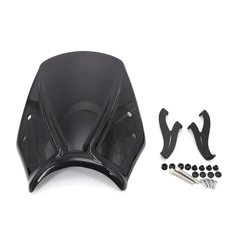 BBWUQIU Windabweiser Motorrad Für Trident660 2021 2022 Motorrad Windschutzscheibe Zubehör Windschutzscheibe Schallwand Air Windabweiser Motorrad Windschutzscheibe Spoiler(Black) von BBWUQIU