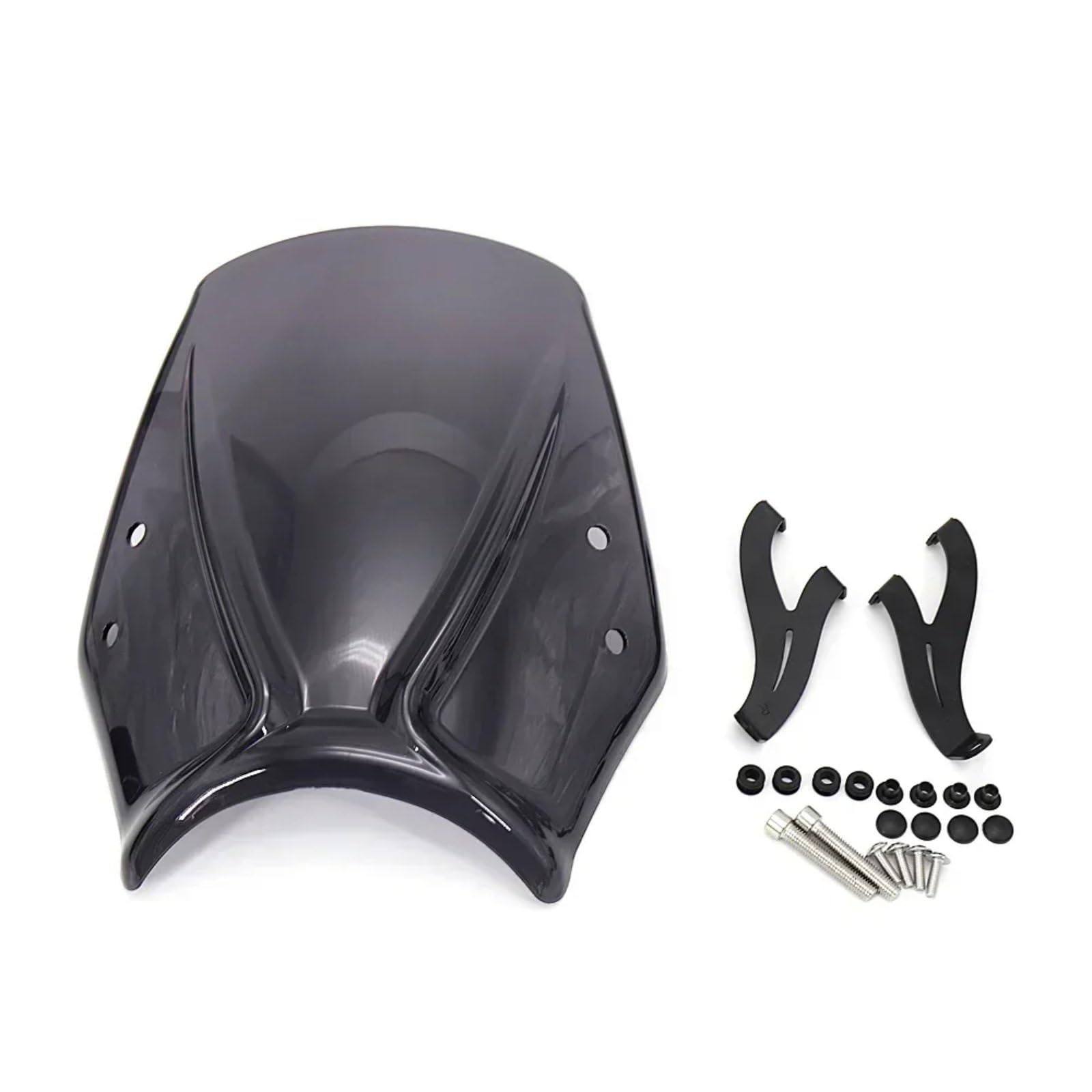 BBWUQIU Windabweiser Motorrad Für Trident660 2021 2022 Motorrad Windschutzscheibe Zubehör Windschutzscheibe Schallwand Air Windabweiser Motorrad Windschutzscheibe Spoiler(Dark Smoke) von BBWUQIU