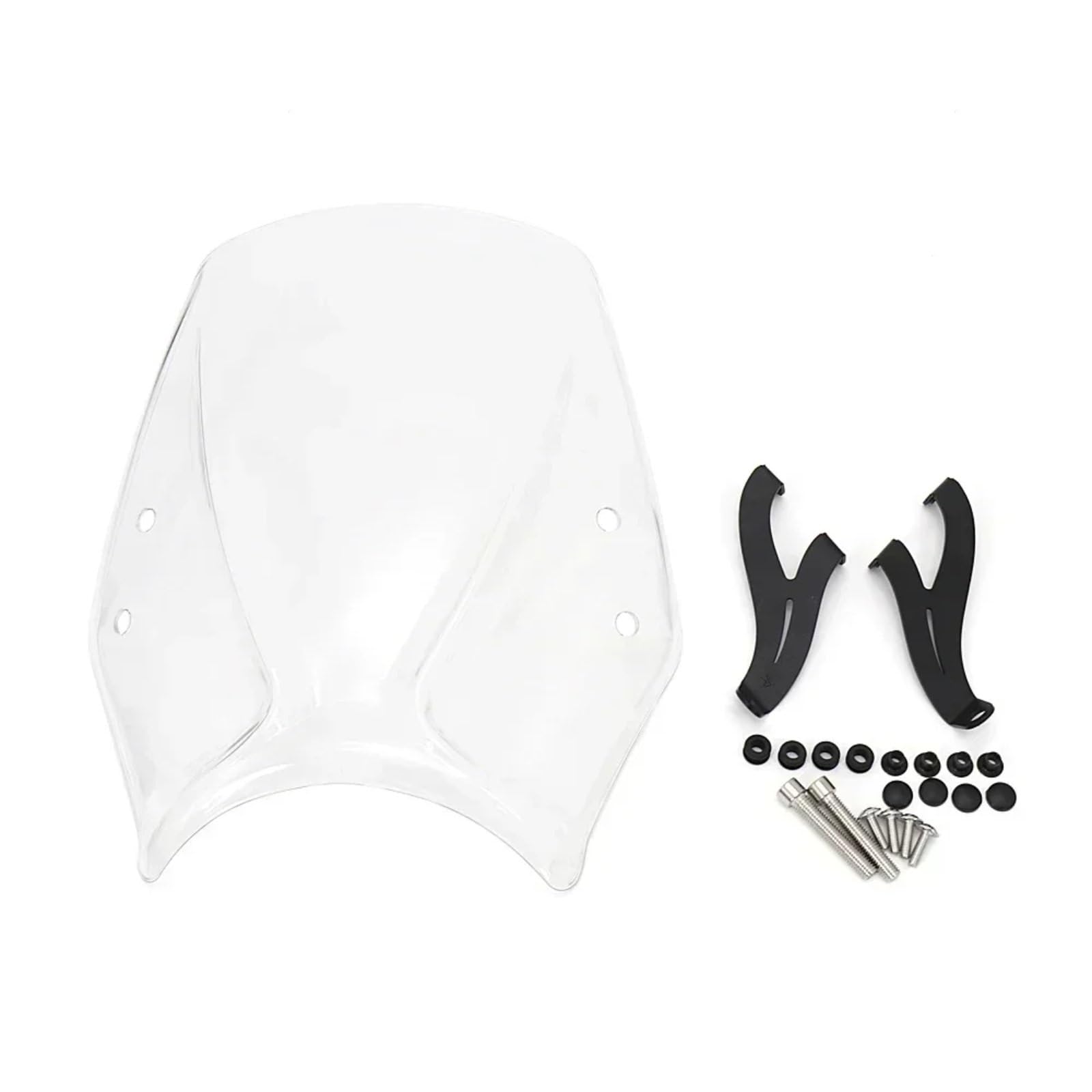 BBWUQIU Windabweiser Motorrad Für Trident660 2021 2022 Motorrad Windschutzscheibe Zubehör Windschutzscheibe Schallwand Air Windabweiser Motorrad Windschutzscheibe Spoiler(Transparent) von BBWUQIU