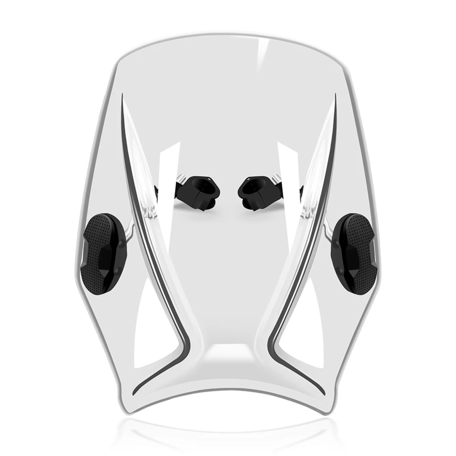 BBWUQIU Windabweiser Motorrad Für XSR900 2016-2021 Windabweiser Universal Motorrad Windschutz Windschutz Deckt Bildschirm Motor Motorrad Windschutz Spoiler Ab(White) von BBWUQIU