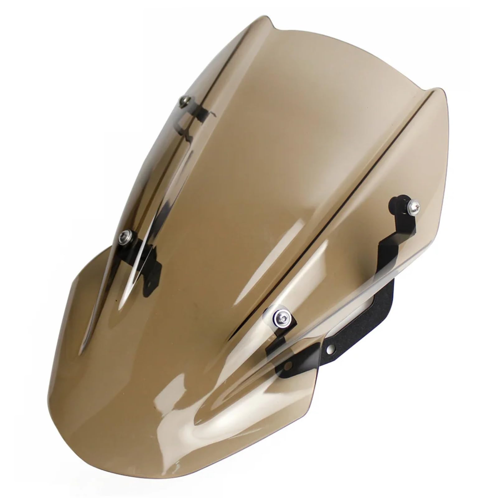 BBWUQIU Windabweiser Motorrad Für Z650 2017-2019 Motorrad Windschutzscheibe Windschutz Fliegengitter Windabweiser Mit Montagehalterung Motorrad Windschutzscheibe Spoiler(Brown) von BBWUQIU