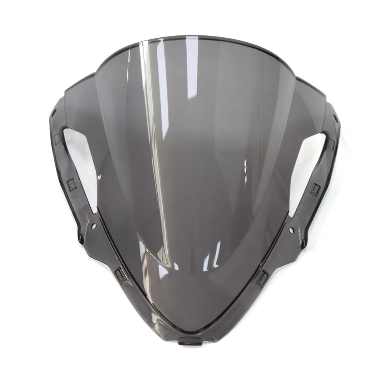 BBWUQIU Windabweiser Motorrad Für ZX6R 2024 Motorrad Windschutzscheibe Windschutz Double Bubble Motorrad Windschutzscheibe Air Deflektor Motorräder Spoiler(Light Smoke) von BBWUQIU