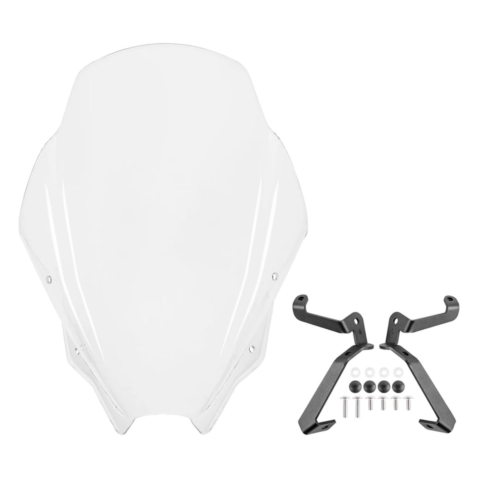 BBWUQIU Windabweiser Motorrad Kompatibel Mit Suzuki Für GSX8S 2023 2024 Windschutzscheibe Windschutz Luftabweiser Motorrad Frontscheibe Windzubehör Motorräder Spoiler(Clear) von BBWUQIU