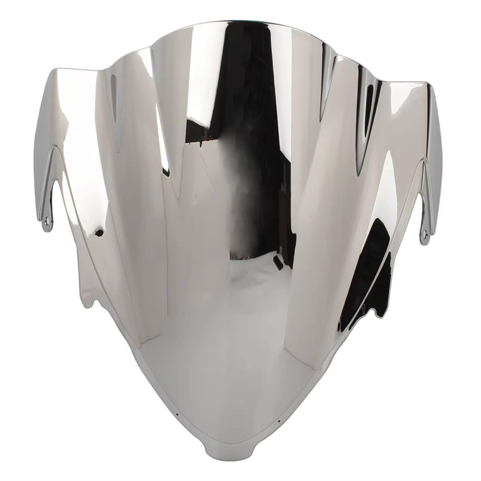 BBWUQIU Windabweiser Motorrad Kompatibel Mit Suzuki Für GSXR1300 2021 Motorrad Double Bubble Smoked Black Windschutzscheiben-Windschutzabdeckung Motorrad-Windschutzscheiben-Spoiler(Silver) von BBWUQIU