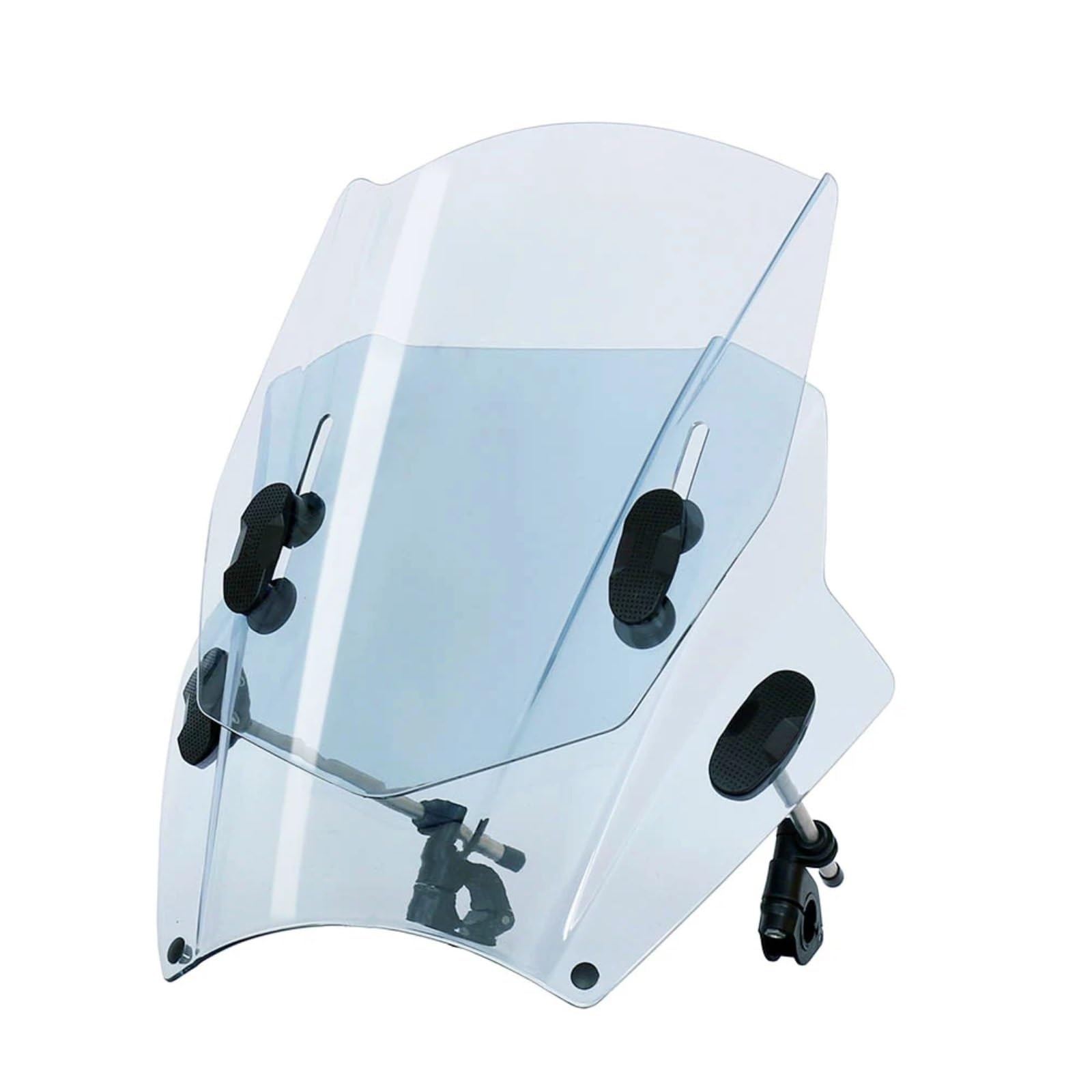 BBWUQIU Windabweiser Motorrad Kompatibel Mit Yamaha Für FZ-10 Für FZ-09 Für FZ1N Für FZ6 Motorrad Verstellbare Windschutz-Windschutzscheibe Motorrad-Windschutzscheiben-Spoiler(Transparent Gray) von BBWUQIU