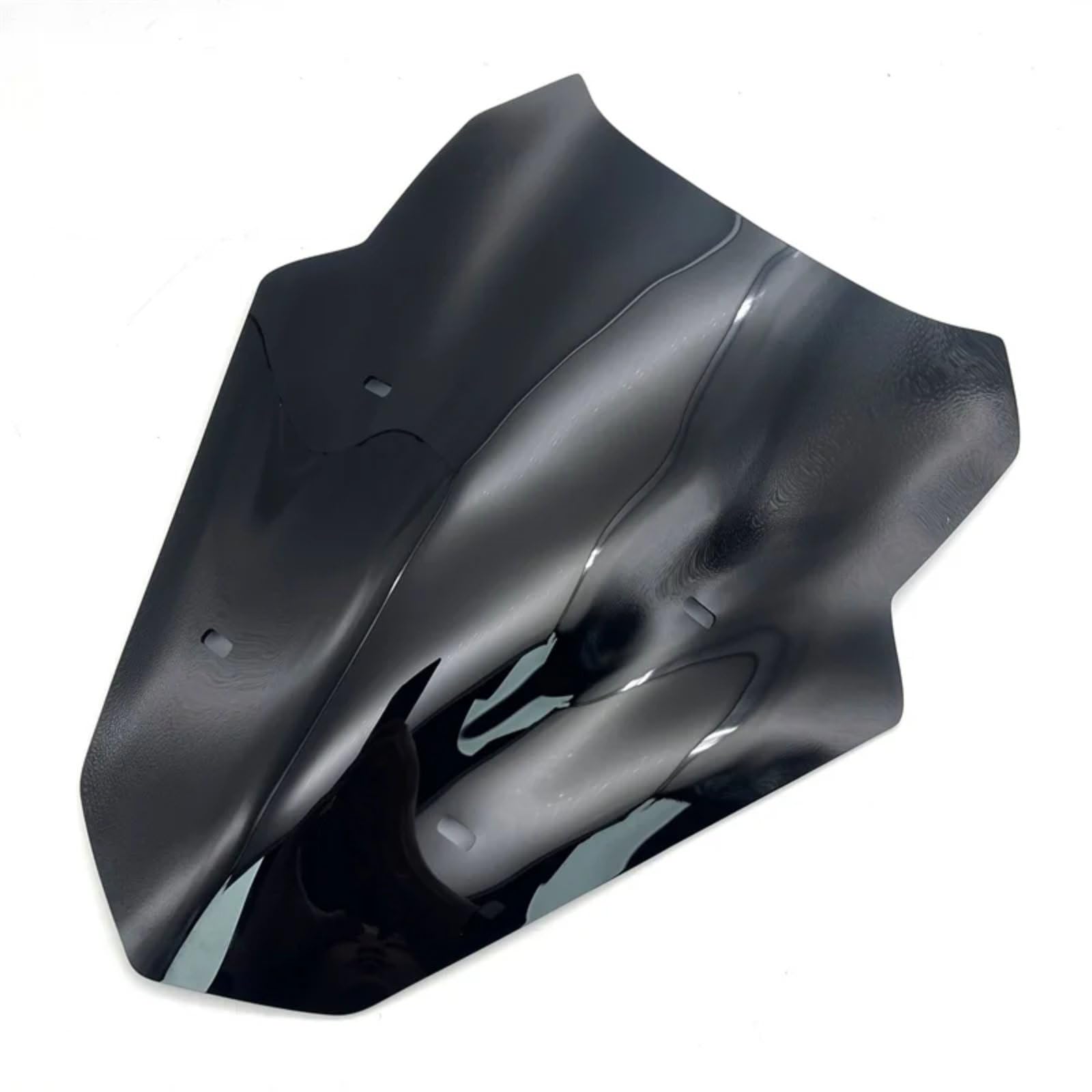 BBWUQIU Windabweiser Motorrad Kompatibel Mit Yamaha Für NMAX155 Für NMAX125 2020–2024 Motorrad-Zubehör Windschutzscheibe Windschutzscheibe Aluminium Windabweiser Motorrad-Spoiler(Black) von BBWUQIU