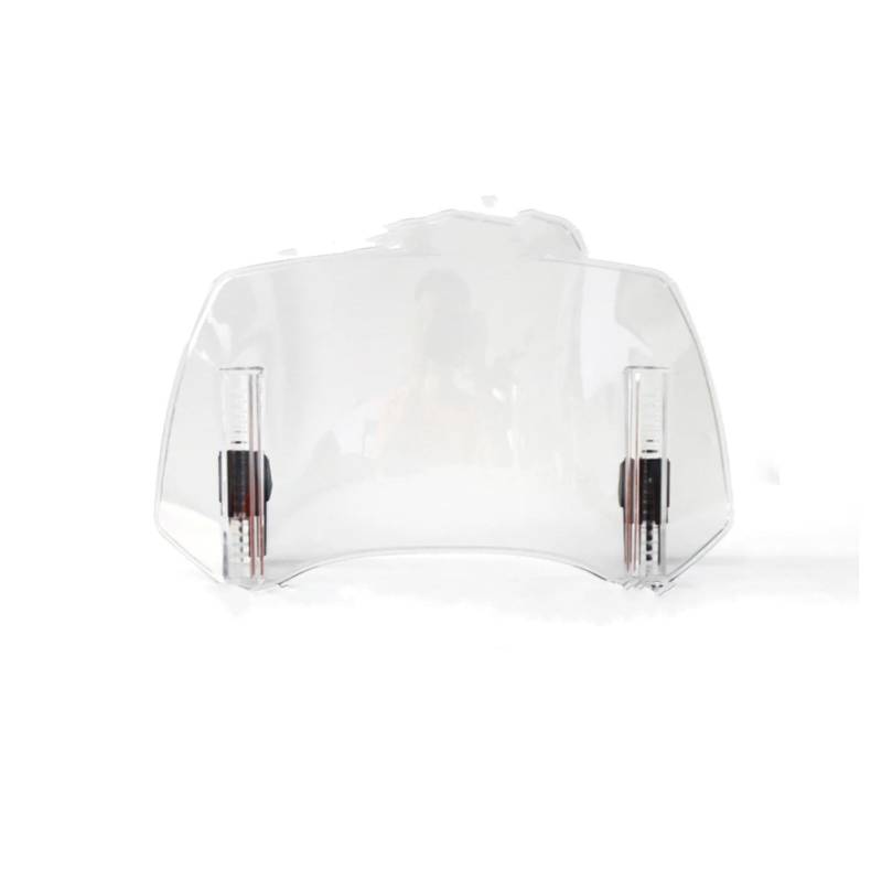 BBWUQIU Windabweiser Motorrad Kompatibel Mit Yamaha Für X-MAX 300 Für X-MAX 400 Universal-Motorrad-Windschutzscheibenverlängerung Verstellbarer Spoiler-Deflektor Motorrad-Deflektor(Transparent) von BBWUQIU