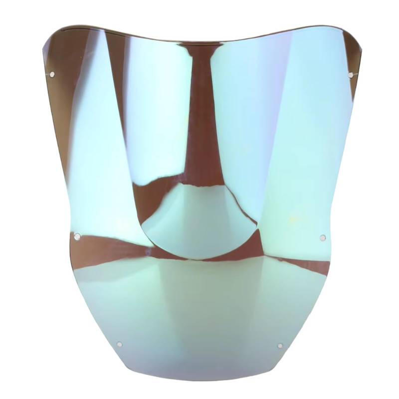 Windabweiser Motorrad Für Ninja Für ZX-12R 2000 2001 Motorrad Windschutzscheibe Windschutzscheibe Deckt Bildschirm Double Bubble Motorräder Deflektor ABS Kunststoff Motorräder Spoiler(Iridium) von BBWUQIU