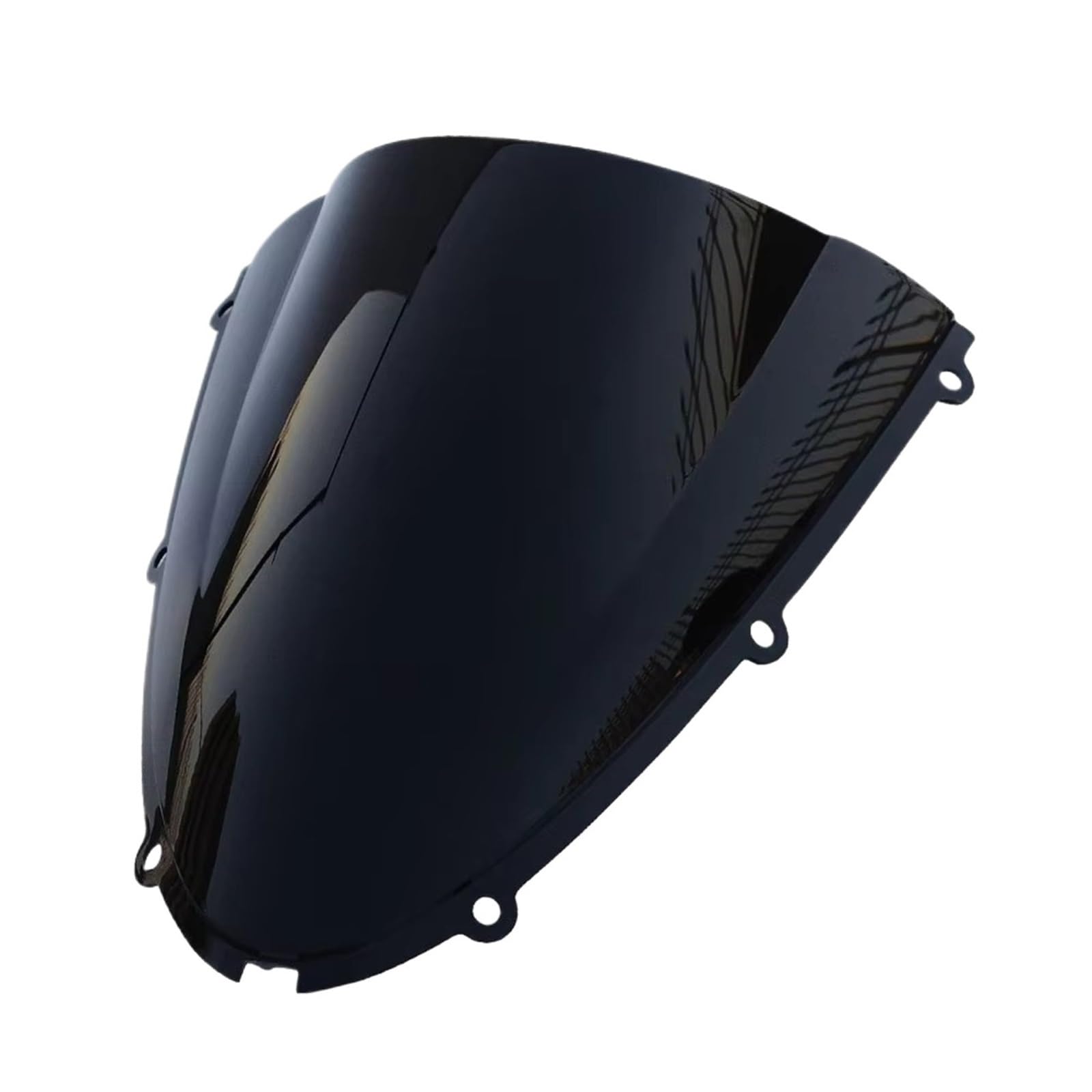 Windabweiser Motorrad Für ZX6R 2005 2006 2007 2008 Für ZX10R 2007 2008 Motorrad-Windschutzscheiben-Spoiler-Windschutzscheiben-Deflektor-Windschutz-Frontverkleidungs-Bildschirm-Gugel-Zubehör(Black) von BBWUQIU