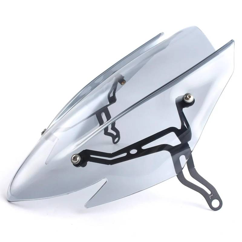 Windabweiser Motorrad Kompatibel Mit Suzuki Für GSX-S750 2017–2023 Motorrad-Zubehör Windschutzscheibe Windschutzscheiben-Bildschirm Mit Halterung Motorrad-Windschutzscheiben-Spoiler(Light Smoke) von BBWUQIU