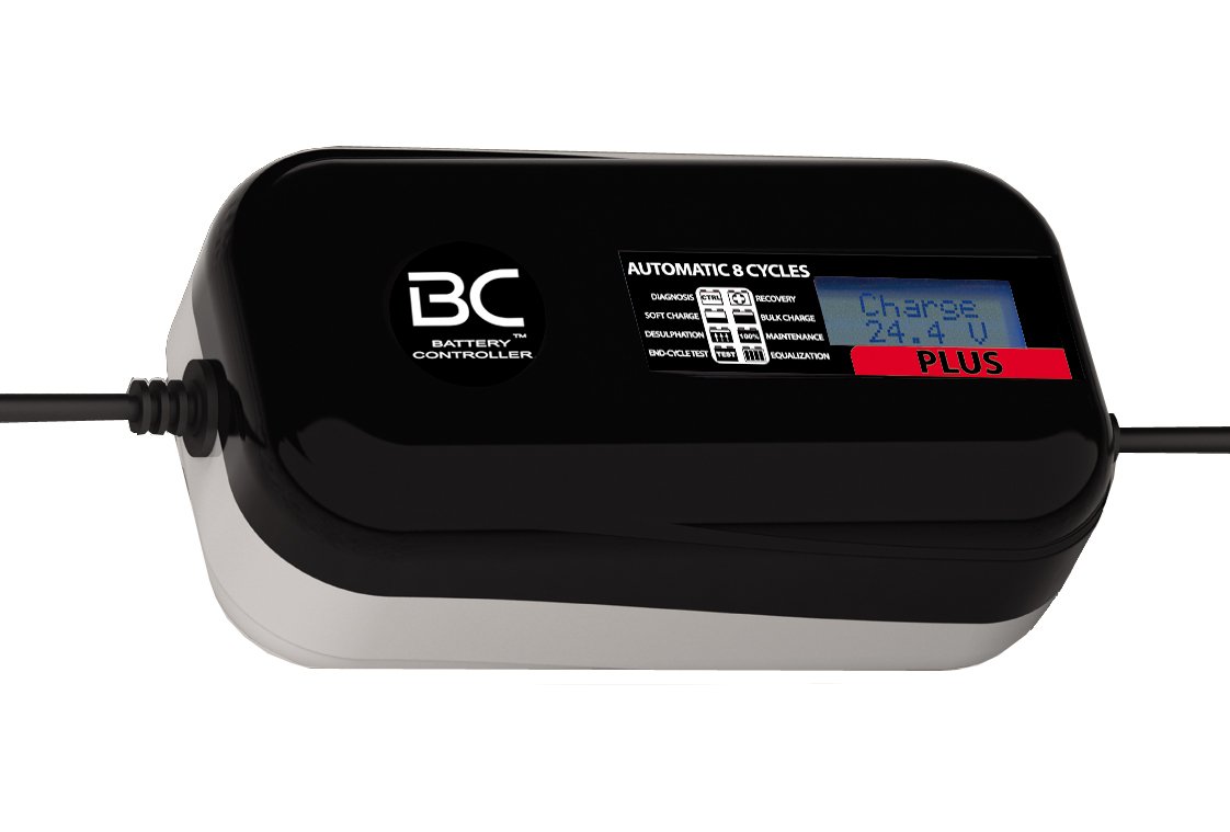 BC PLUS 4000 - 24V 4A - Digitales Batterieladegerät und Erhaltungsgerät mit 8 Ladestufen für 24V-Batterien von LKW, Transporter und Boote von BATTERY CONTROLLER