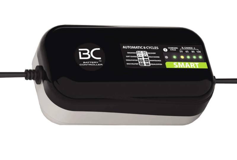 BC SMART 2000 - 12V 2A - Automatisches Batterieladegerät mit 8 Ladestufen für 12V- Motorrad- und Kfz-Blei-Säure-Batterien von BATTERY CONTROLLER