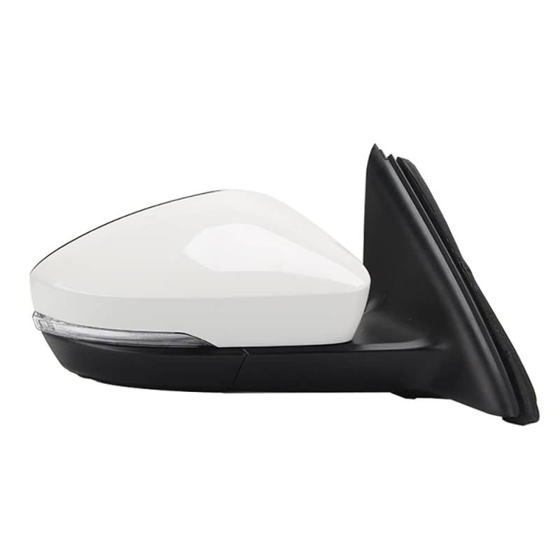Spiegel Außenspiegel Elektrisch Ersatz für Octavia 2014-2017 Elektrisch Verstellbar, Beheizt, mit Blinklicht Auto Blinker Elektrische Einstellung Spiegel Assy,9 Wire-Right-White von BCBSYCJP