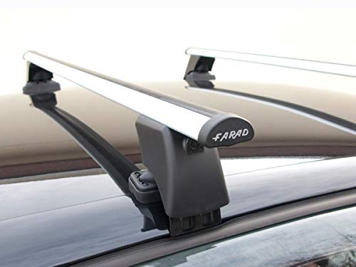 Dachträger Farad BS + Aluminium kompatibel mit Peugeot 308 und 308 SW (5 Türer) ab 2014 Alu-Dachreling von BCD
