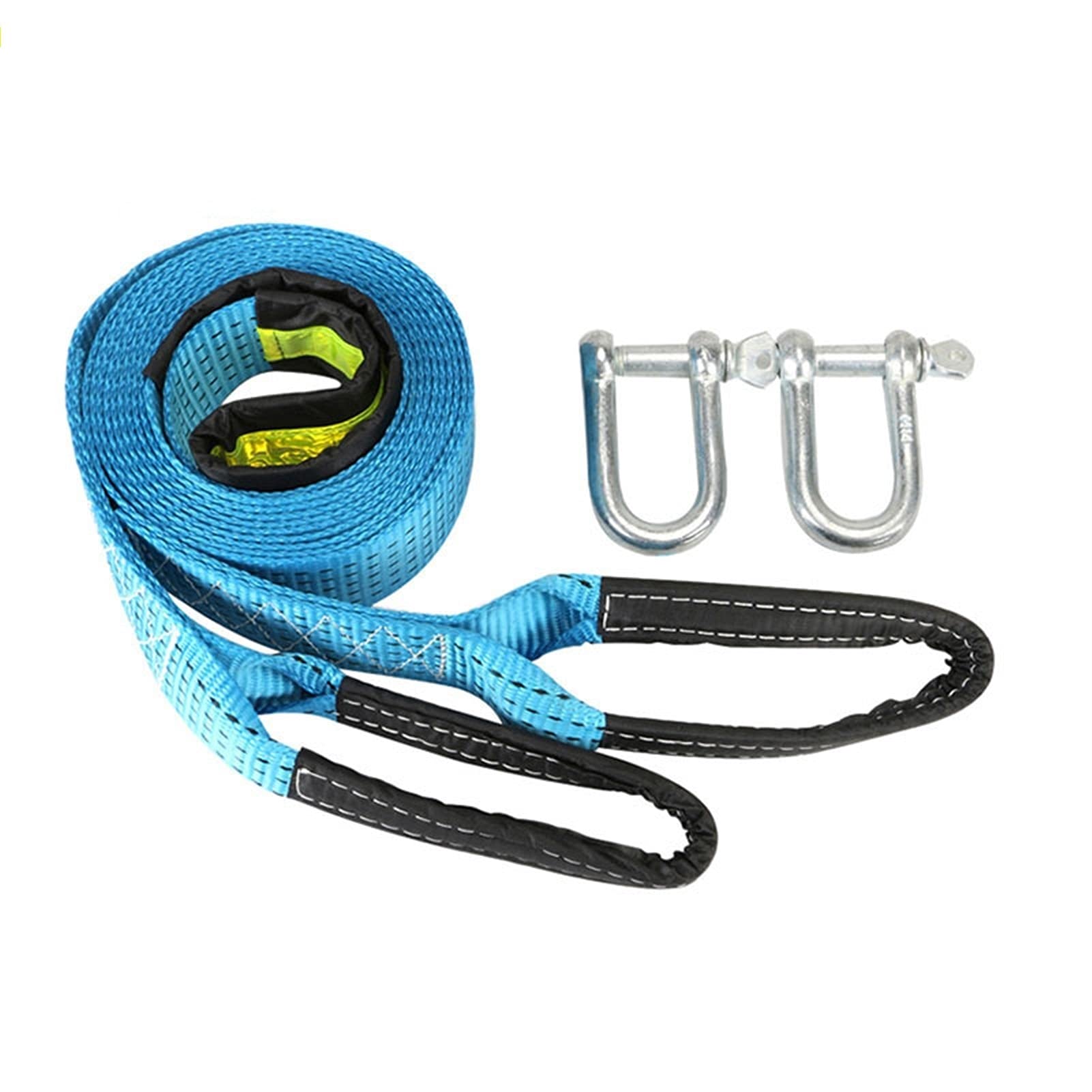Anhängerhaken, Abschleppgurt-Gurtseil, Abschleppgurt, Auto-Abschleppseil, Gurtkabel mit U-Haken/Länge/Einheitsgröße(5m Length) von BCJMKDX