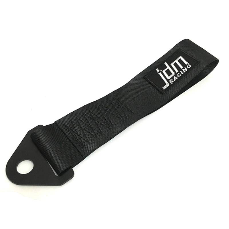 Anhängerhaken, Abschleppgurt Universal Rennwagen Abschleppgurt/Abschleppseile/Haken/Abschleppstangen Ohne Schrauben und Muttern(Black) von BCJMKDX