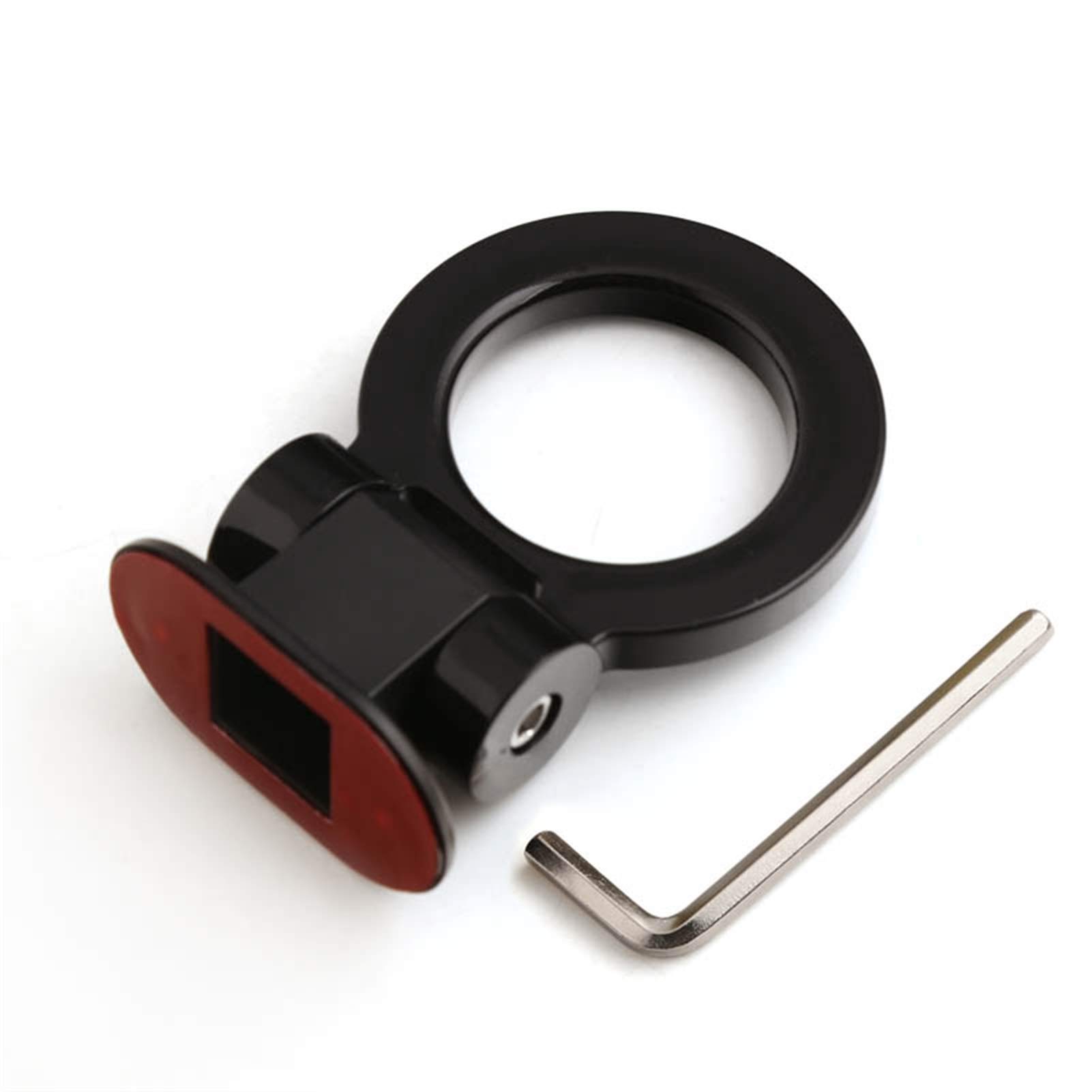 Anhängerhaken, Universal-Autoaufkleber for Schmücken von Auto-Simulations-Anhängerkupplungs-Kit for Auto-Abschleppgurte/Abschleppseile/Haken/Abschleppstangen(Round Black) von BCJMKDX