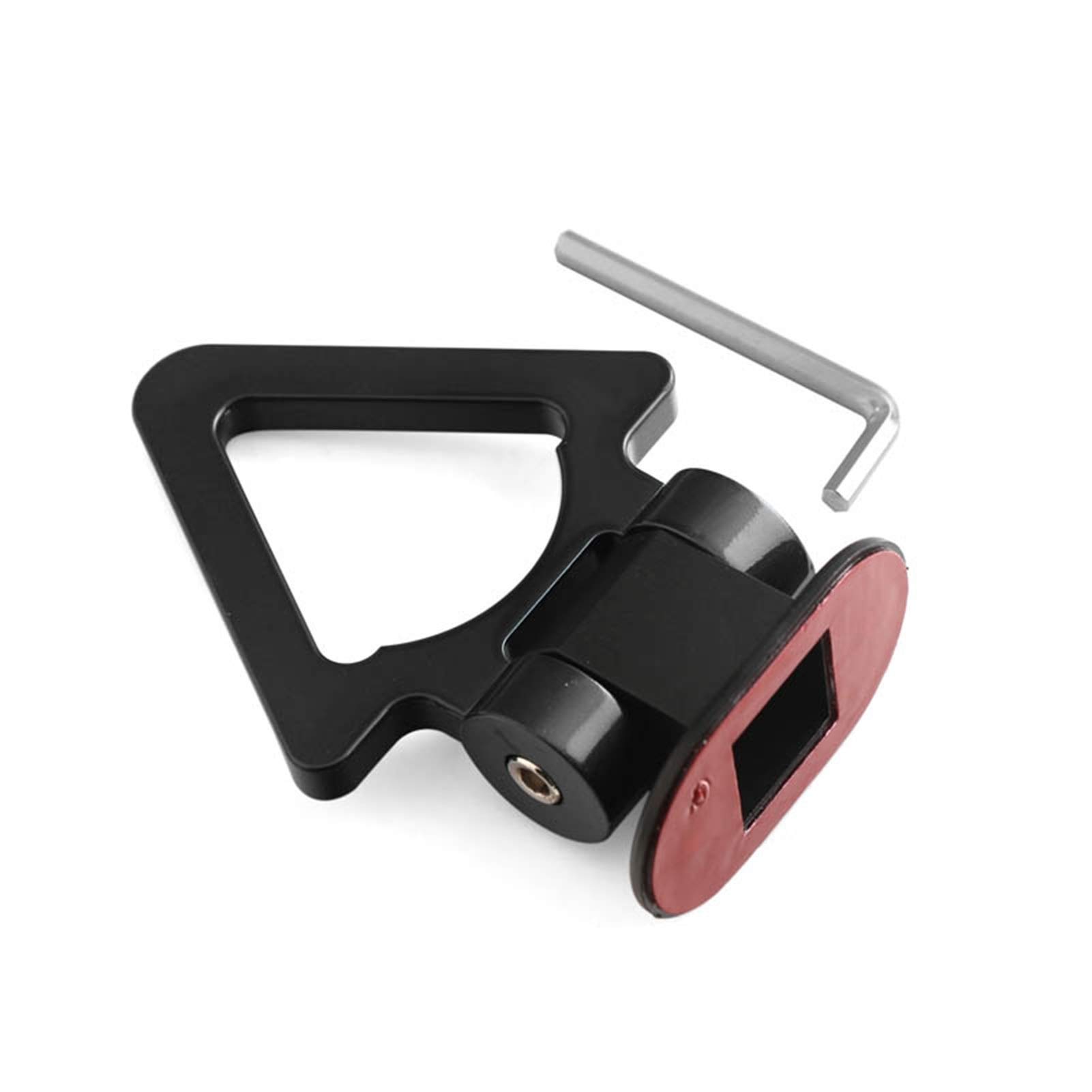 Anhängerhaken, Universal-Autoaufkleber for Schmücken von Auto-Simulations-Anhängerkupplungs-Kit for Auto-Abschleppgurte/Abschleppseile/Haken/Abschleppstangen(Triangle Black) von BCJMKDX